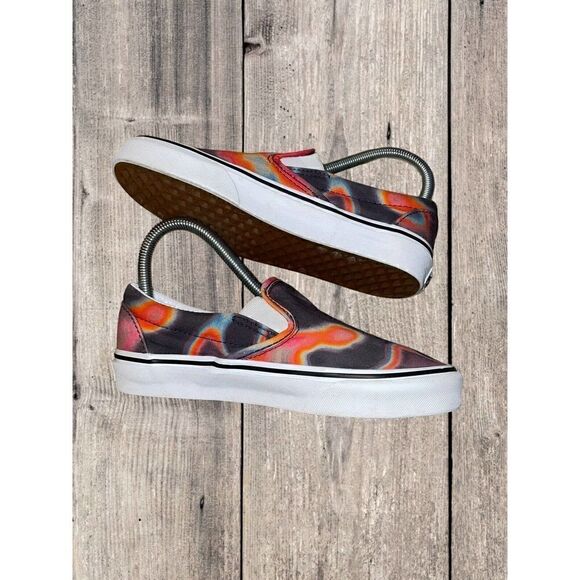 Vans Unisex Classic Slip On Dark Aura Multicolor Skate Shoes Mens 4.0 Womens 5.5 - Picture 5 of 9